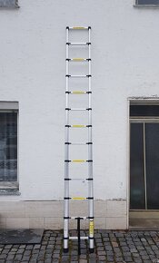 Hliníkový teleskopický multifunkční žebřík - 3,8 /4,4 / 5m - 9