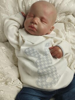 Zajíčková 2 dílná sada - 48% merino - 9