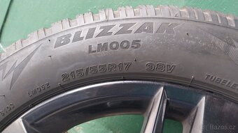 Prodám orig.alu Škoda pneu zimní 215/55/17 - 9
