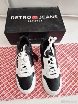 Nové dámské boty Retro jeans, velikost 37. - 9