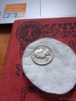 STŘÍBRNÝ AMERICKÝ 1/4 DOLLAR 1945 - 9