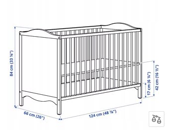 Dětská postýlka IKEA:  SMÅGÖRA - 9