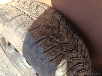 4ks plech 5x100 + pěkné m+s pneu 195/65 r15 - 9