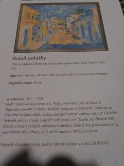 Obraz Rašeliniště sig. Karel Stehlík 1912- 1985 - 9