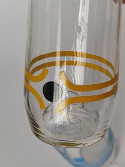 Retro barevné sklenice se vzorem, 1dcl, 50.-/kus, pošta 75.- - 9