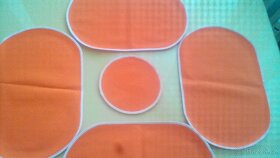 Vintage - malý ubrus, prostírání + dečky - 9