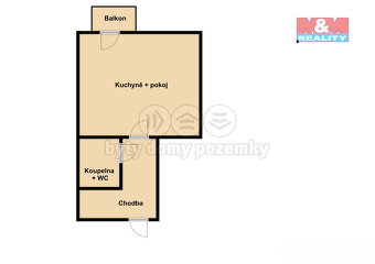 Pronájem bytu 1+kk, 25 m², Jindřichův Hradec, ul. nám. Míru - 9