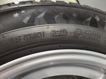 Alu kola 5x112 16" zánovní zimní pneu 7,5-8mm - 9