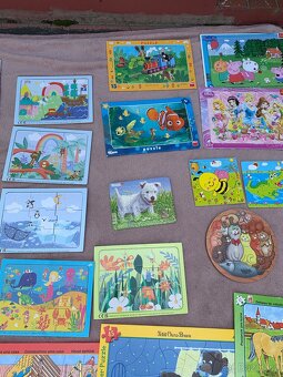 Obří sbírka puzzle (princezny, i dřevěné, Krtek, Disney.. - 9