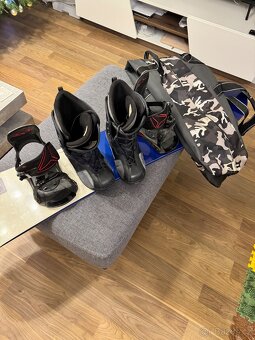 Snowboard SCOTT 163cm, vázání, boty vel. 45, obal - 9