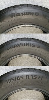 4x -- 195/65 R15 Letní sada pneu Continental / Barum -- - 9