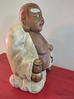 Budha dřevěný, 52 cm - 9