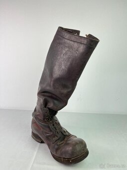 Stará Četnická bota - vysoká, kožená, číslovaná - 9