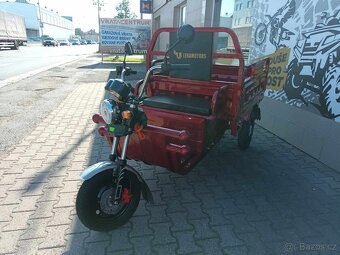Elektrická pracovní tříkolka Cargo G1 1000W COC červená - 9