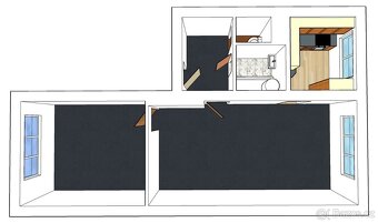 Pronájem bytu Lhenice, 2+1 52 m² - 9
