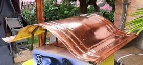 STŘÍŠKA NA KOMÍN MĚĎ, NAPOLEON 50x50cm - 9