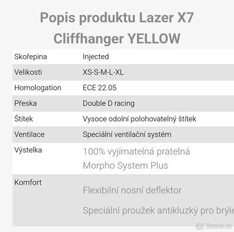Přilba na motorku Lazer X7 Cliffhanger - 9