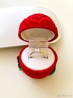 Zlatý prsten se zirkonem Goldex, vaha 3,4G, vel 53 - 9