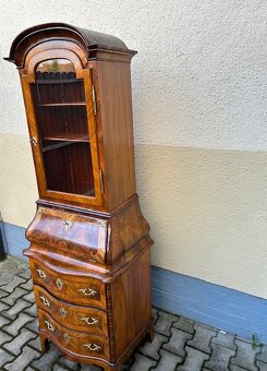 Barokní komoda s vitrínou - originál. - 9