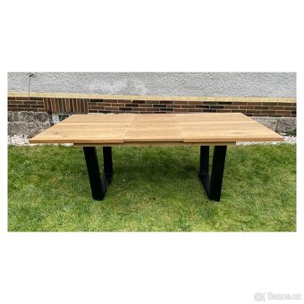 Masivní rozkládací jídelní stůl - Livingstone 160 cm - 9