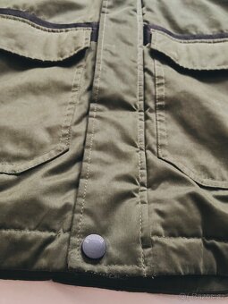 Khaki moderní teplá zimní bunda - 9