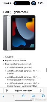iPad šedý WiFi + Cellular 2021 256GB - 9