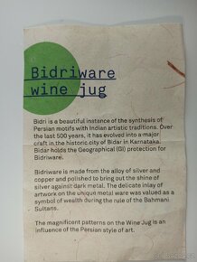 Bidriware wine jug - 9
