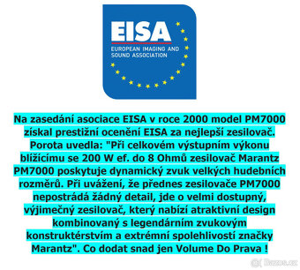 MARANTZ PM-7000 Stereo Integrated Amplifier / EISA - 9