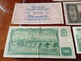 BANKOVKY 100 KČ OD ROKU 1940-1993, 8 RŮZNÝCH BANKOVEK - 9