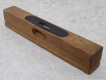 15cm Mini retro dřevěná vodováha / vodní váha - 9