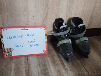 Boty kluk velikost 31,32,33 ,34 a brusle 24-31 a 29-32a - 9