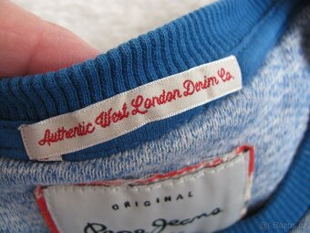 Chlapecká modrá mikina, střik PEPE JEANS - 9