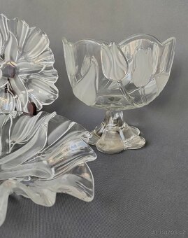 Sada skleněných servirovacich talířů a mísy od Mikasa - 9