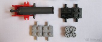 Lego figurky piráti vojáci a dělo středověk a příslušenství - 9