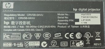 Projektor HEWLETT PACKARD - 9