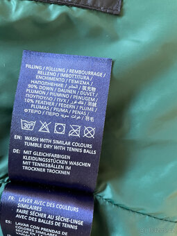 Tmavě modrá péřová lehká prošívaná bunda Gant, vel. L - 9