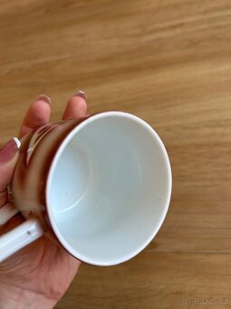 Hrnek, porcelán, retro, art deco, značený - 9