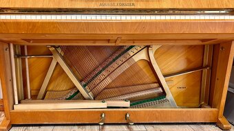 Pianino August Förster, světlý dub - 9