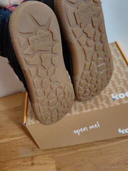Zimní barefoot kožené boty s membranou Koel - 9