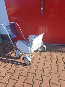 retro proutěný kočárek Liberta, kárka pro dítě - 9