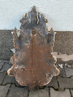 Starožitná litinová výlevka, umyvadlo - 9