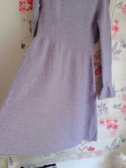 Nádherné a elegantní pletené šaty 38/40 - 9