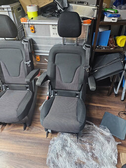 2x jednosedadlo Mercedes Benz V-Class W447 látka Santos jedn - 9