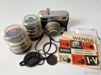 Starý fotoaparát Werra Werramatic + 3x objektiv - 9