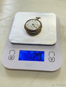 Masivní stříbrné britské hodinky Stewart Daw, Hmotnost 120 g - 9
