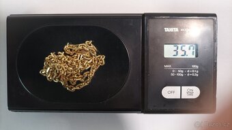 Zlatý řetízek 14k - 585/1000 - státní punc. - 9