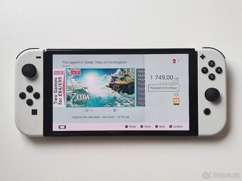 Nintendo Switch OLED TOP STAV + 10her - 9