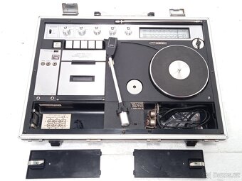 Crown SCP/71FW retro rádio gramo kazetový magnetofon - 9