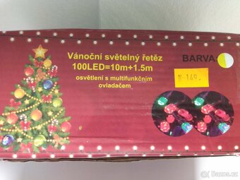 LED světelný řetězy, svítidla barevné a bílé/žluté barvy - 9
