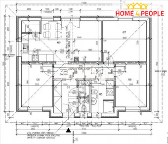 Dům na klíč typu bungalov Bára 4+kk, 84 m2 - 9